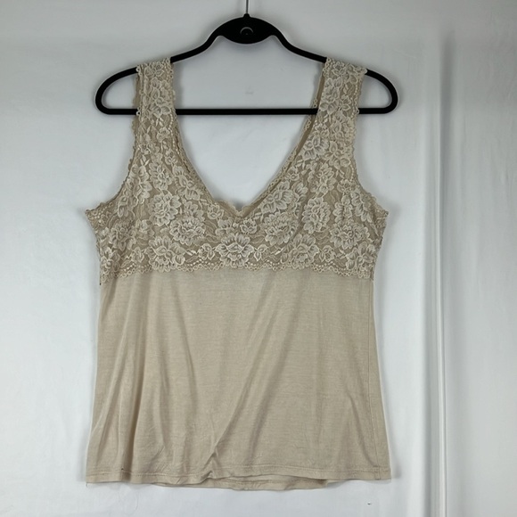 Winter Silk Cream Silk-Modal Lace Cami - Picture 5 of 8